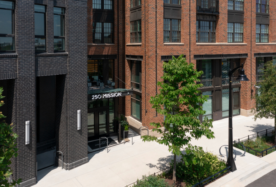 Overhead image of front entrance